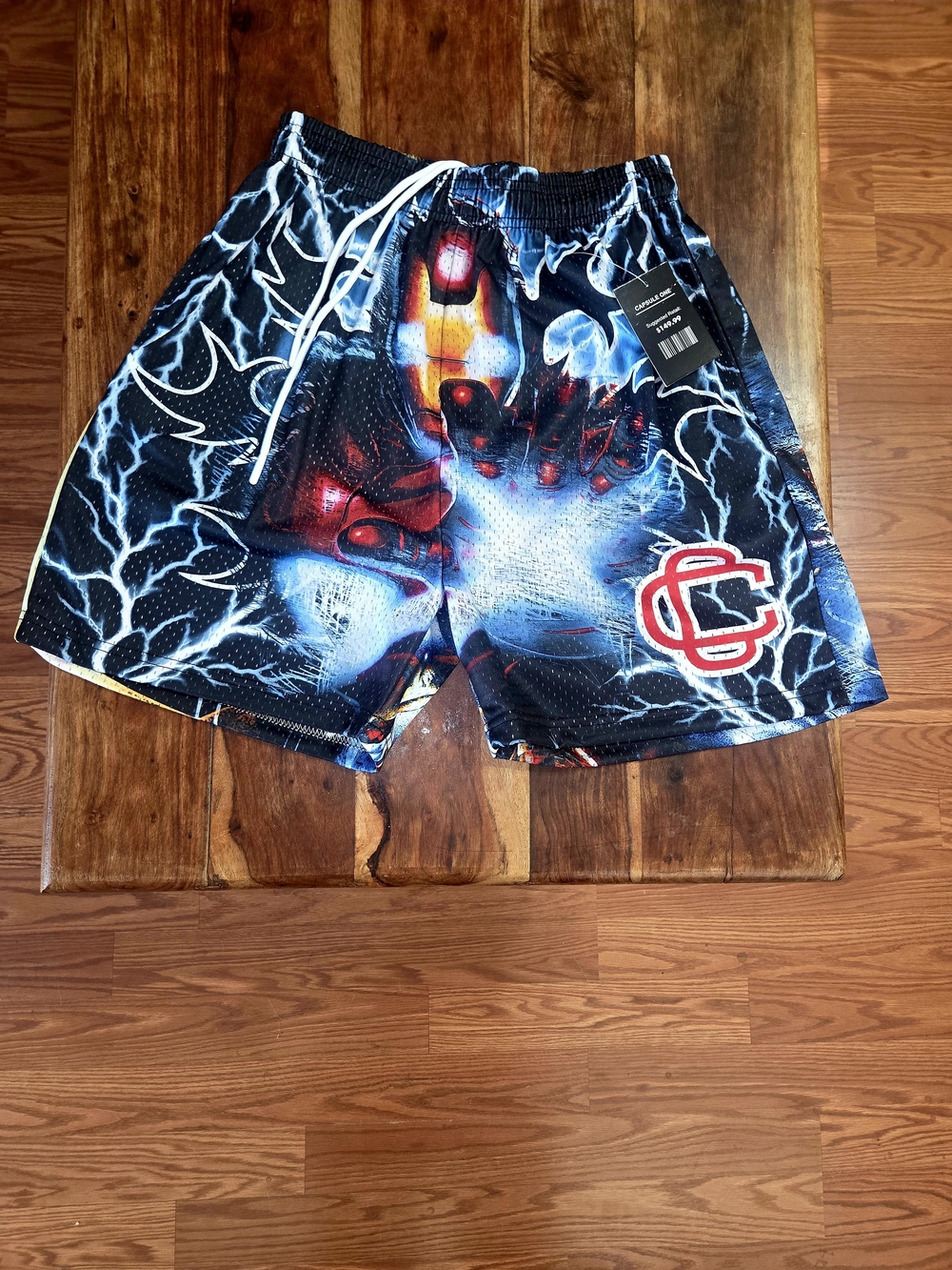 Corrupted Creative/Iron Man Collab Men's Athletic Mesh Shorts